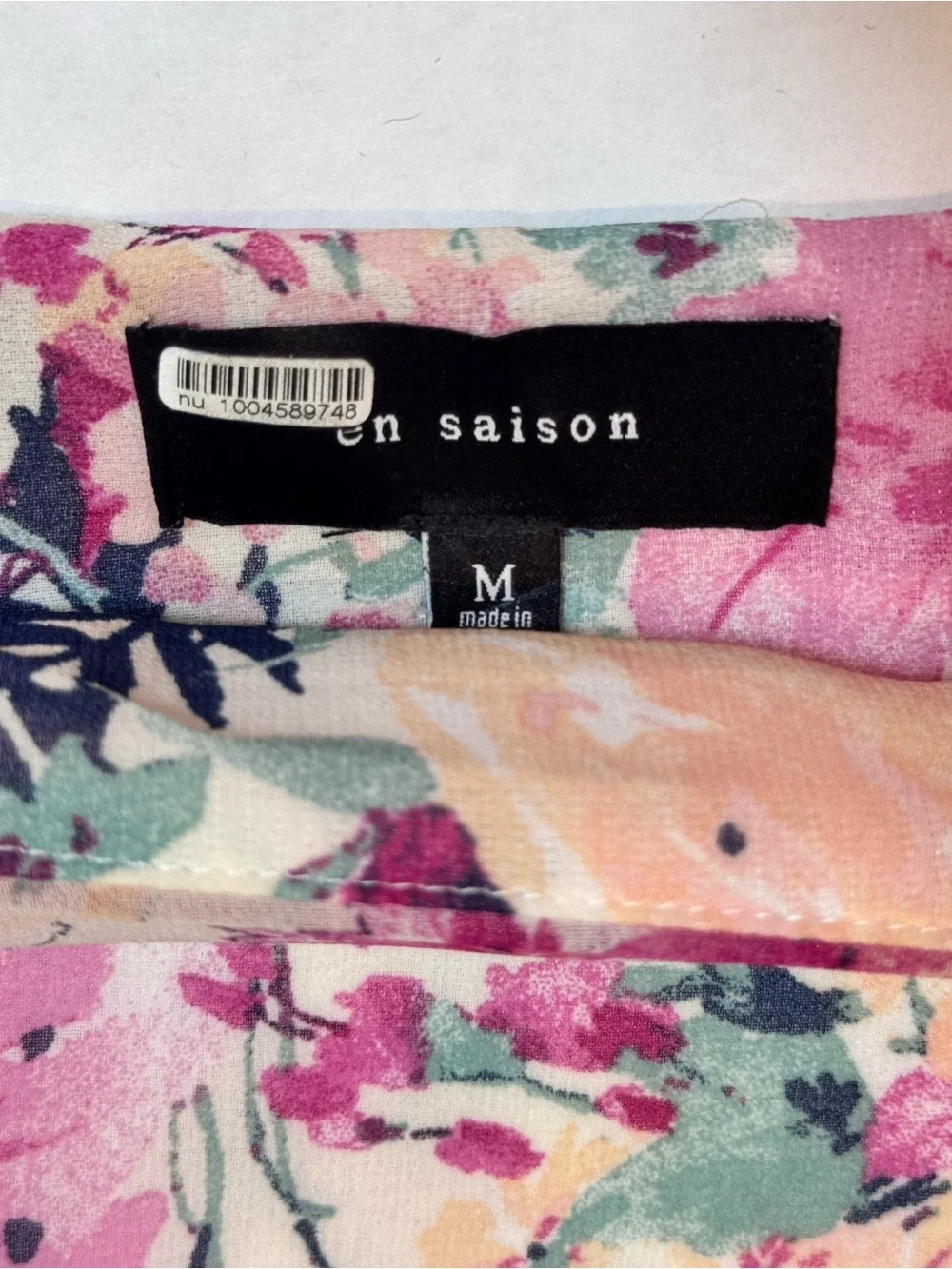 En Saison Fleur Midi Skirt M Free People Pink Floral Tiered Cottagecore Romantic